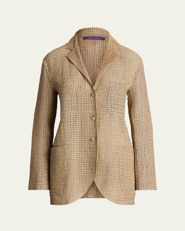 Lydia Woven Lambskin Jacket